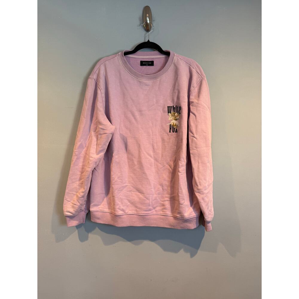 White Fox Angel Graphic Sweatshirt